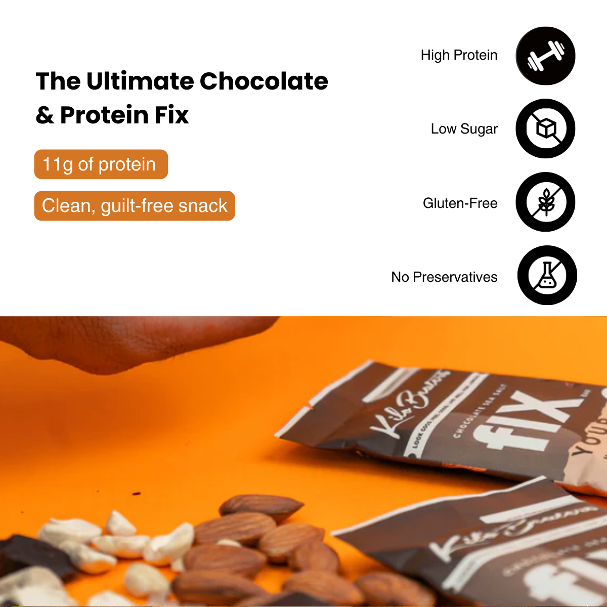 Fix Bar | Chocolate Sea Salt | High-Protein Snack