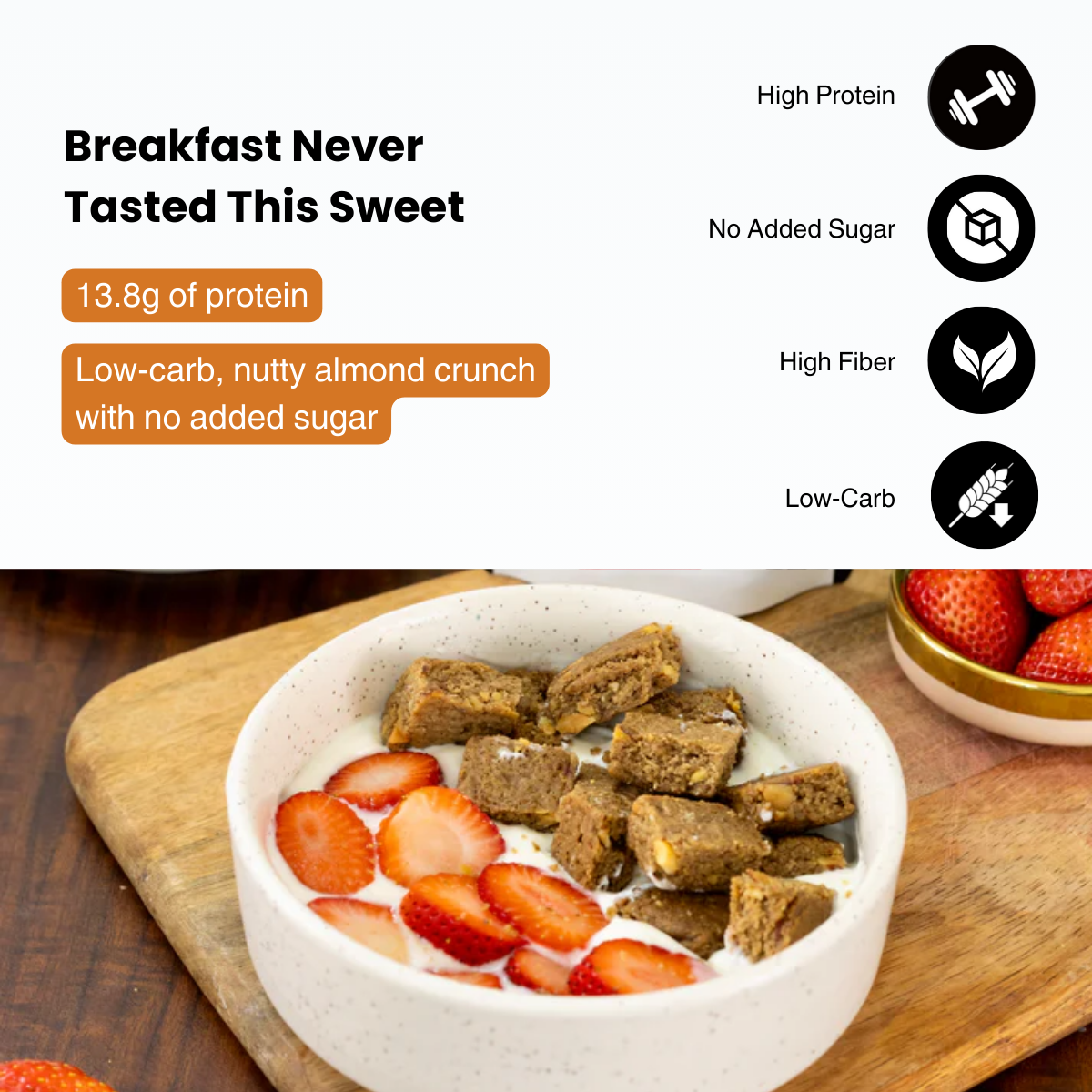 Almond Cookie Cereal - High-Protein Breakfast Alternative