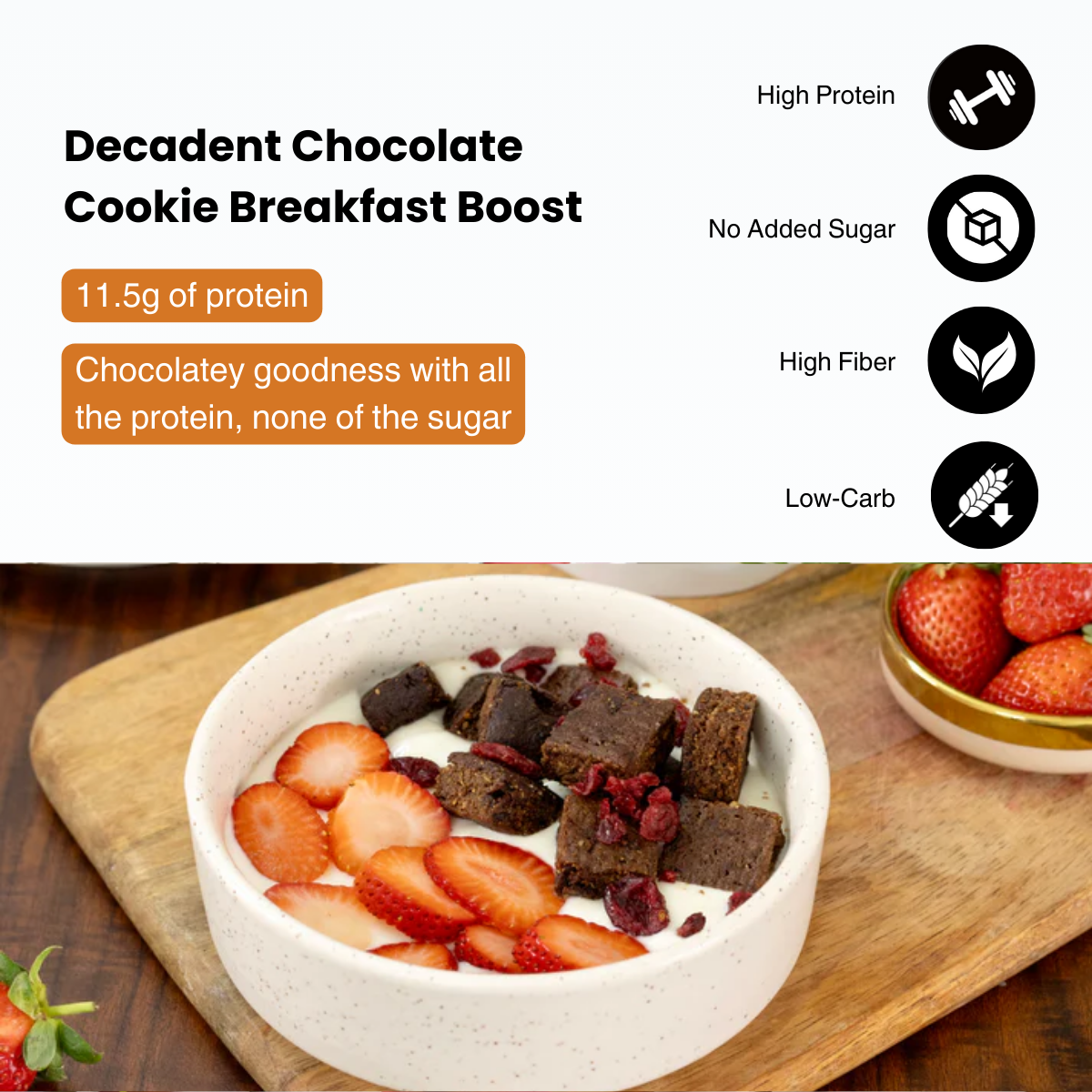 Chocolate Cookie Cereal - High-Protein Breakfast Alternative