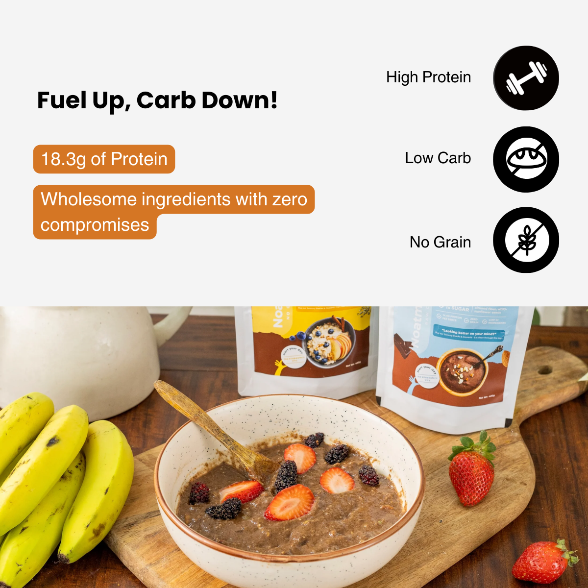 Noatmeal - Low-Carb High-Protein Clean Breakfast