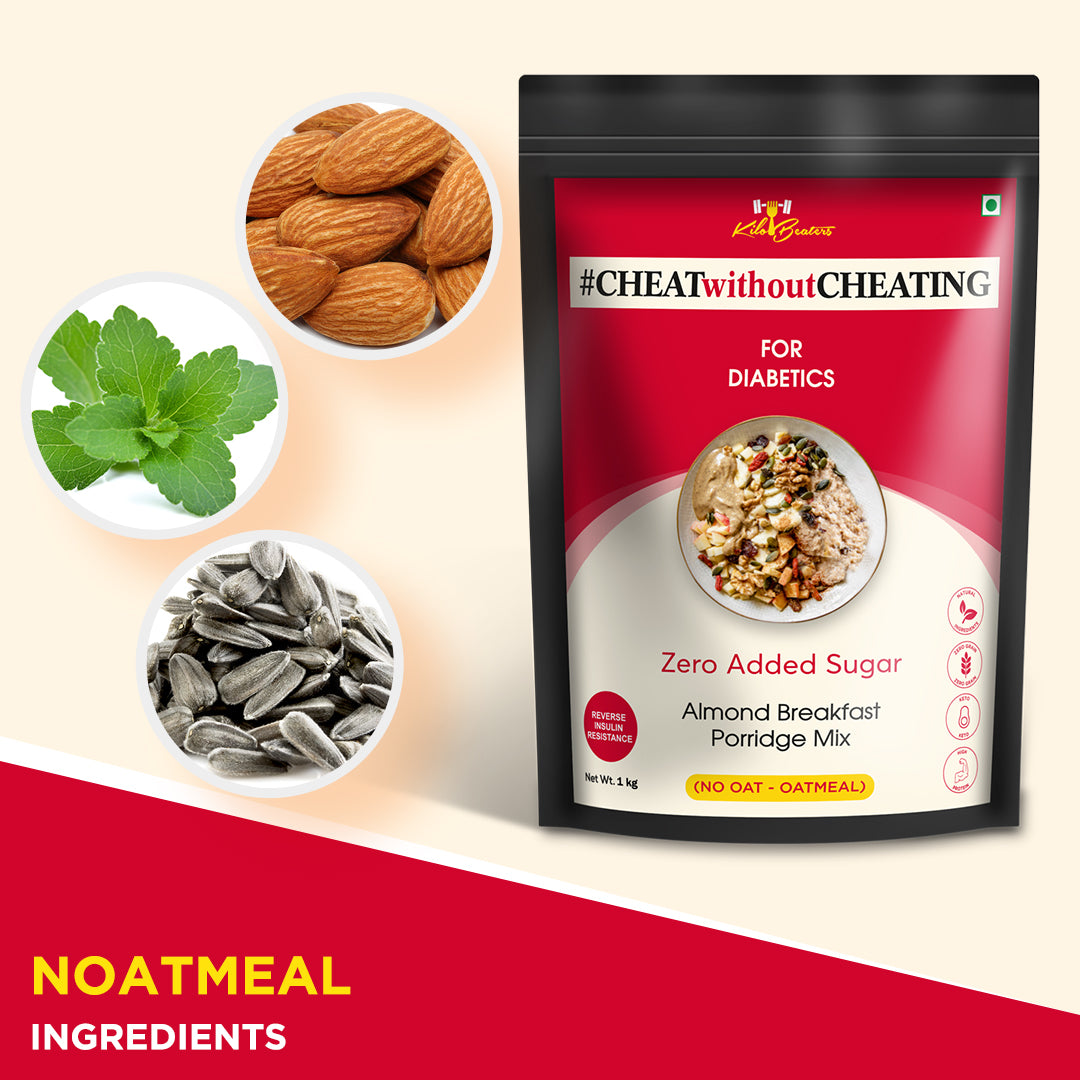 Almond Breakfast Porridge Mix - Instant no oats oatmeal - 1Kg