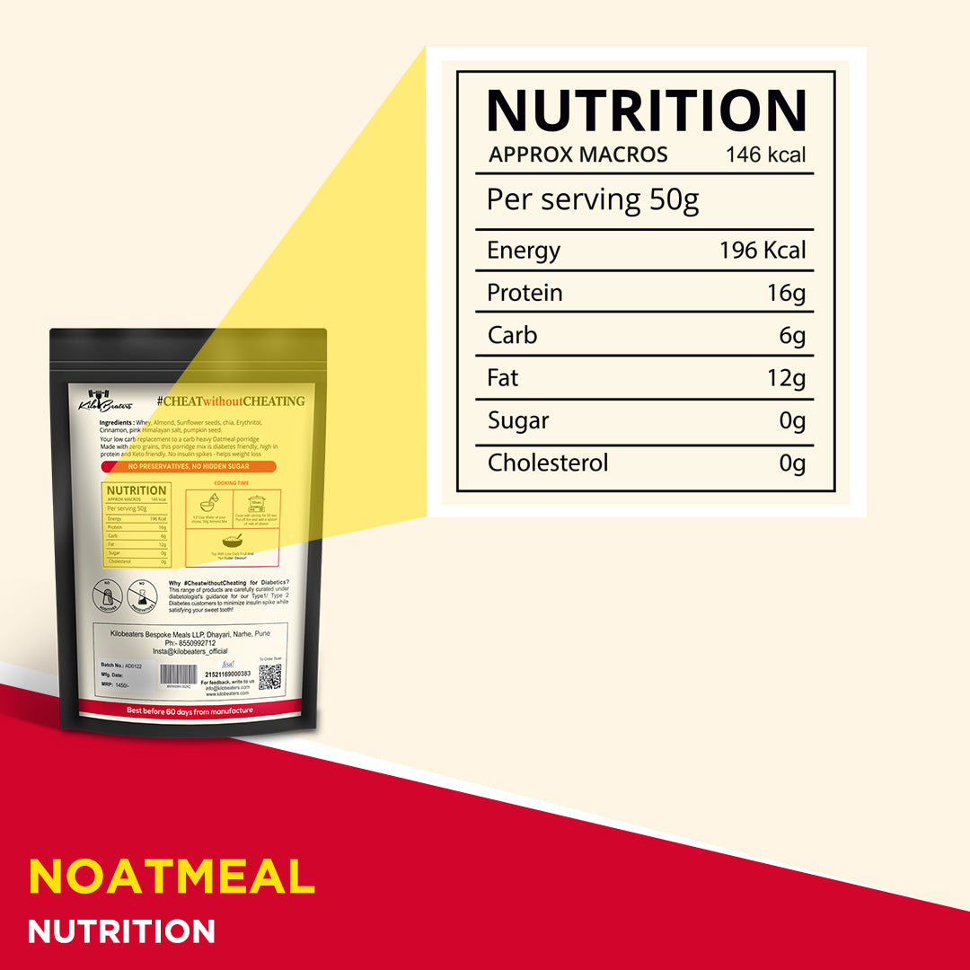 Almond Breakfast Porridge Mix - Instant no oats oatmeal - 1Kg