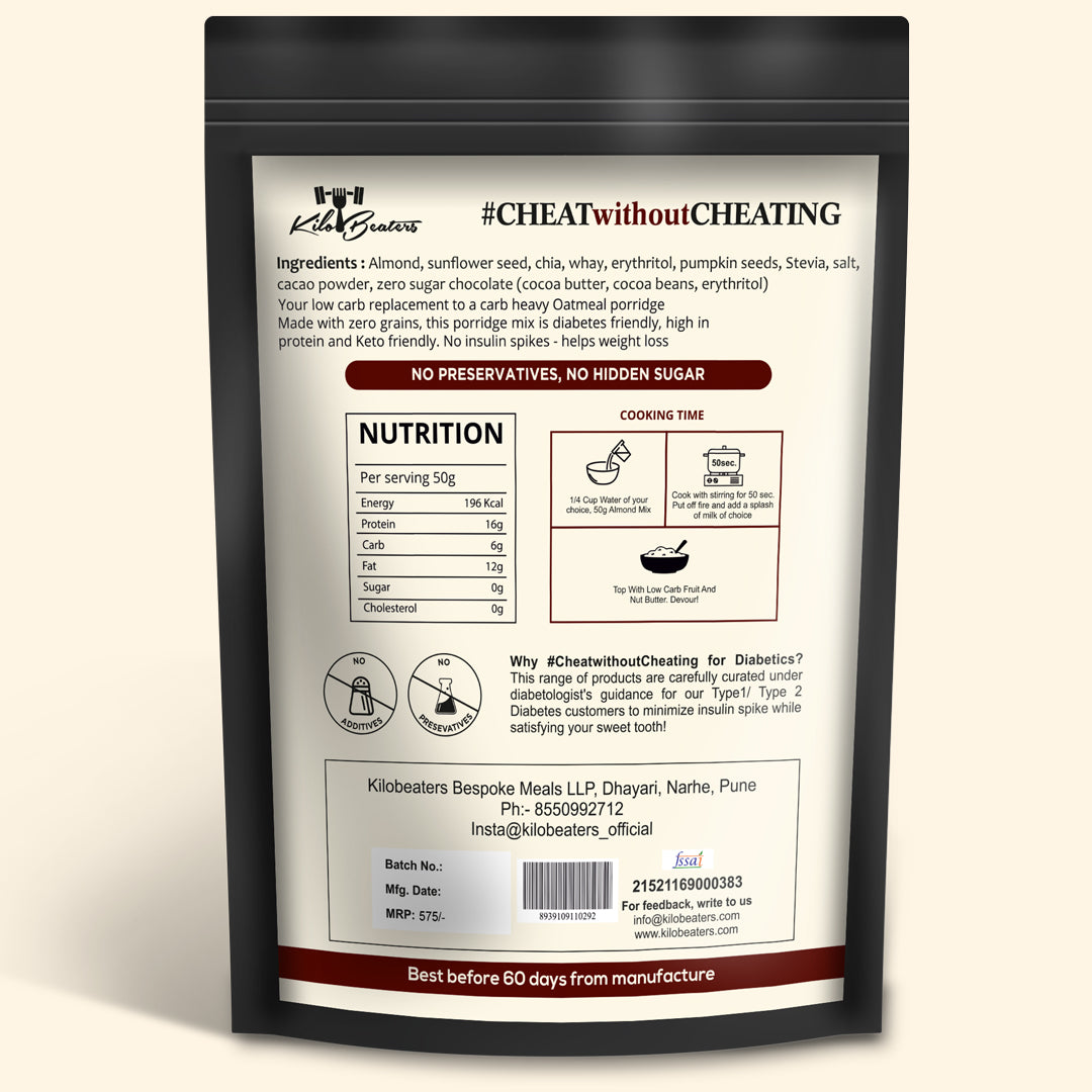 Chocolate Almond Breakfast Porridge Mix