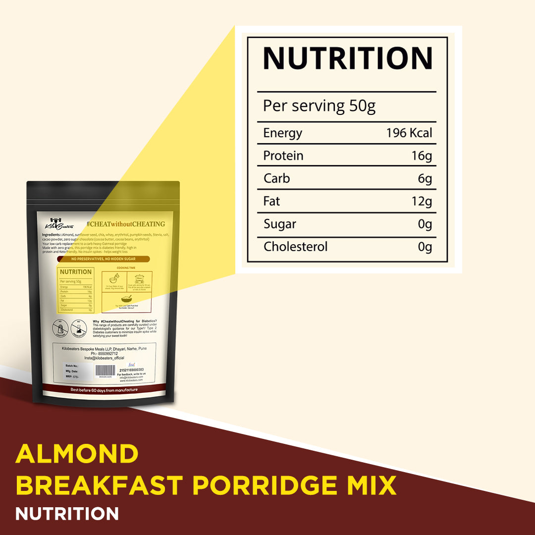 Chocolate Almond Breakfast Porridge Mix