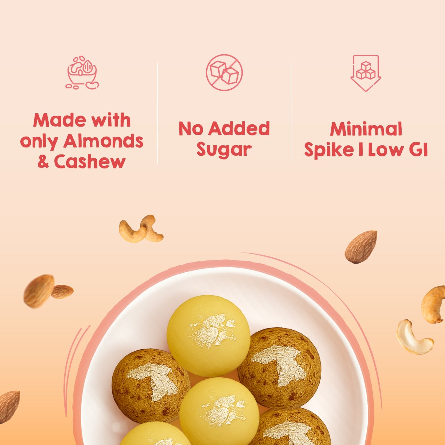 Low Carb Cashew Laddoo | Sugar-Free | Keto & Diabetes Friendly