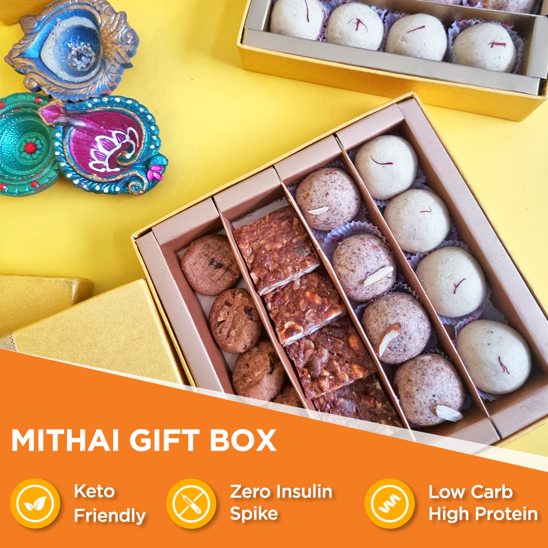 Zero Sugar , Low carb Mithai Box