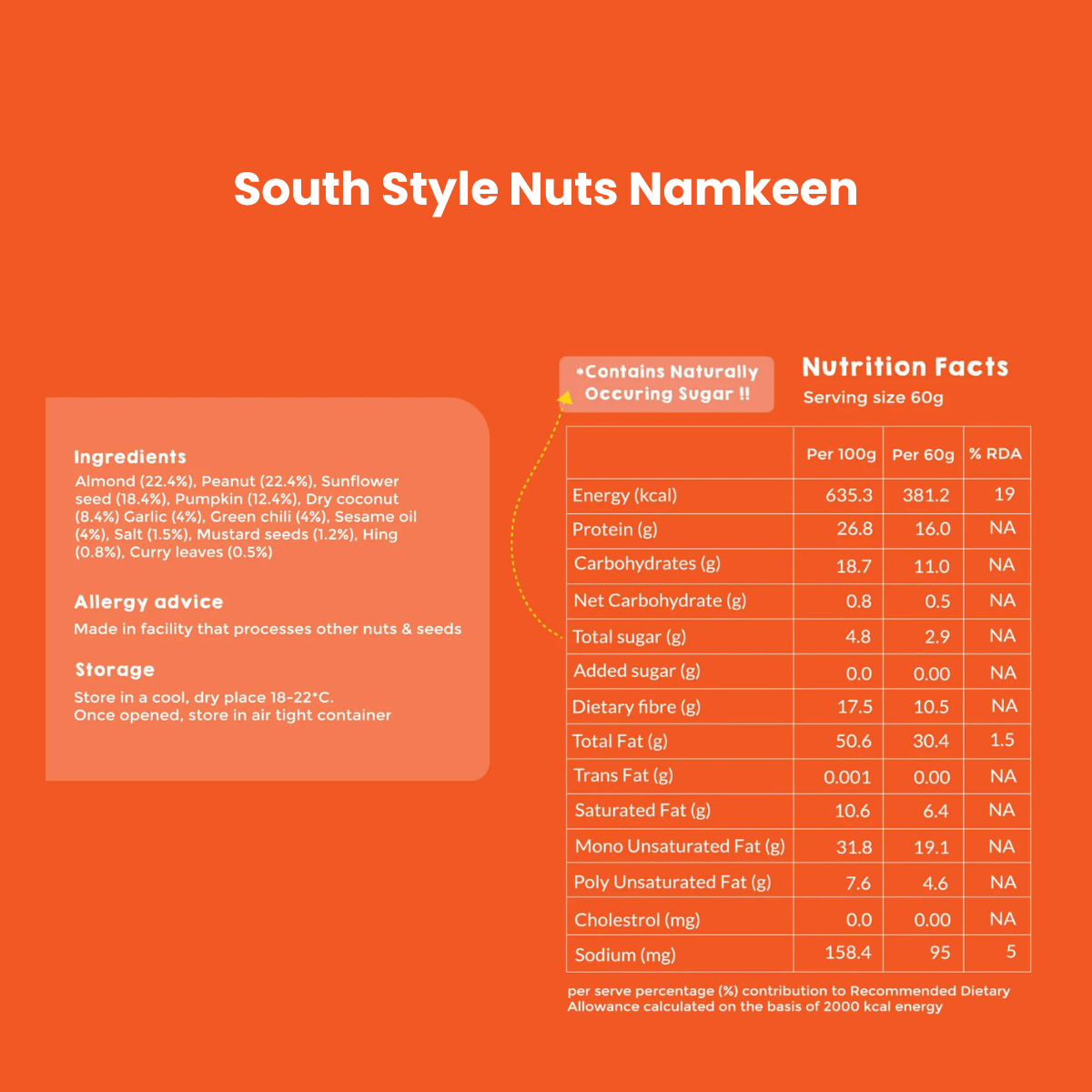 South Style Nuts Namkeen | High-Protein Snack