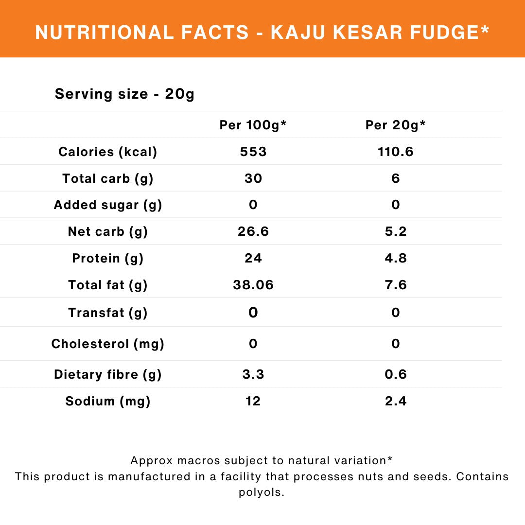 Kaju Kesar Barfi