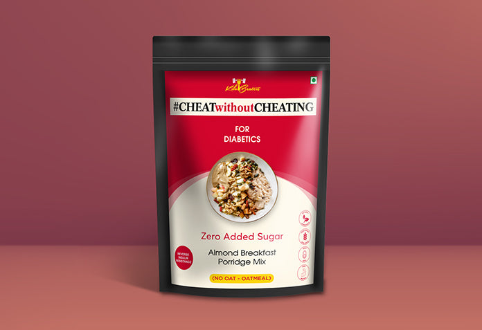 Instant Almond Breakfast Porridge Mix - For Diabetics, No Oats - No sugar added