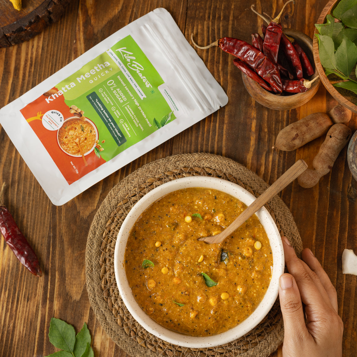 Khatta Meetha Quicky | Instant High Protein Meal – Kilobeaters