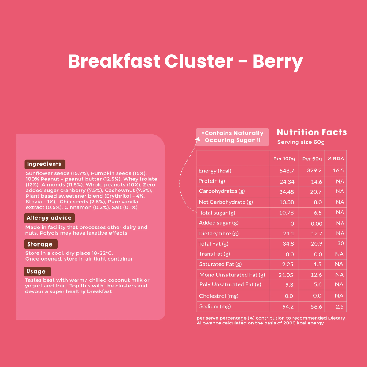 Breakfast Clusters - Berry