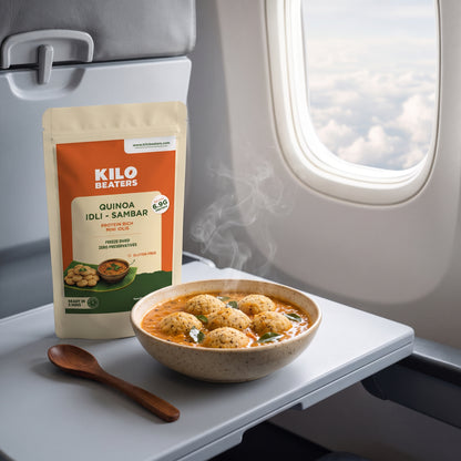 Instant Quinoa Idli Sambar – Ready in 5 Min | Freeze-Dried, 6.9g Protein