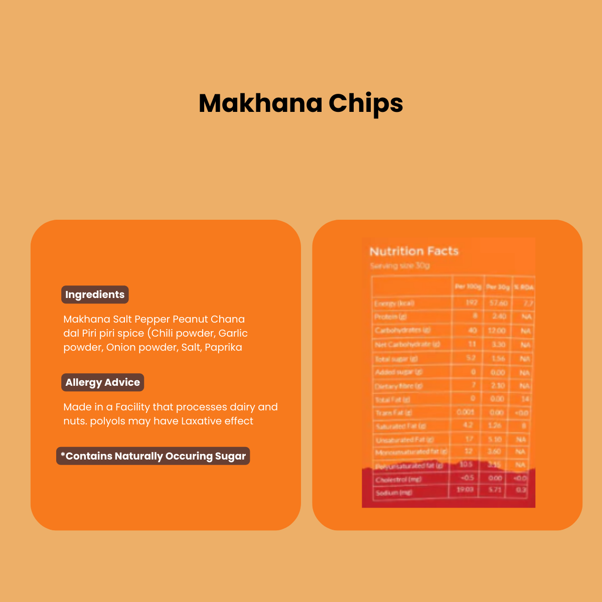 Makhana Chips - Low-Calorie, High-Protein Snack