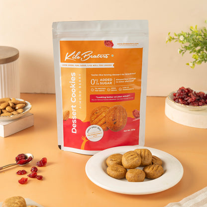 Dessert Cookies | Almond Berry | High-Protein, No Added Sugar