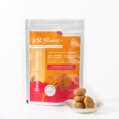 Dessert Cookies | Almond Berry | High-Protein, No Added Sugar