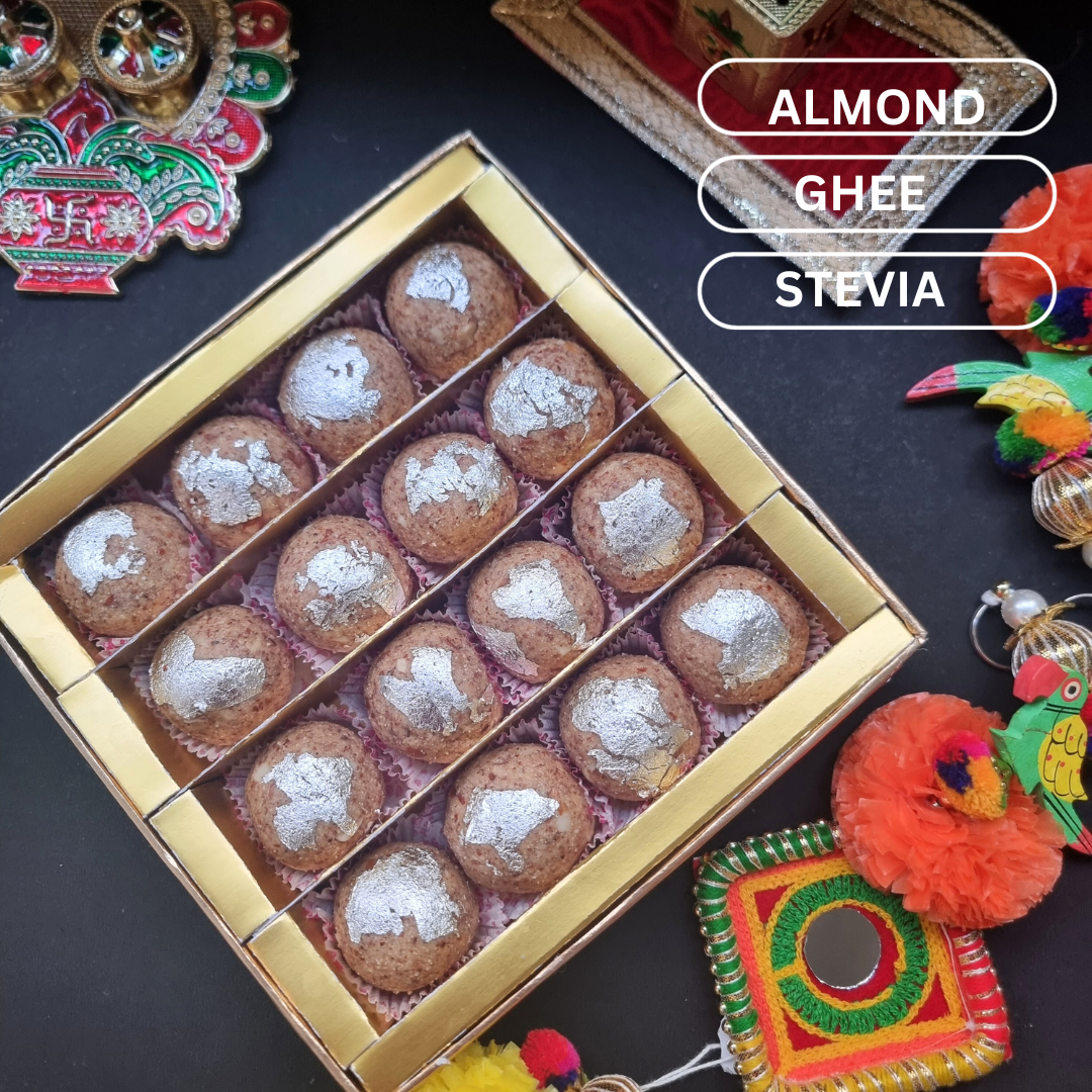 Low Carb Almond Laddoo - Diabetes friendly and Keto friendly