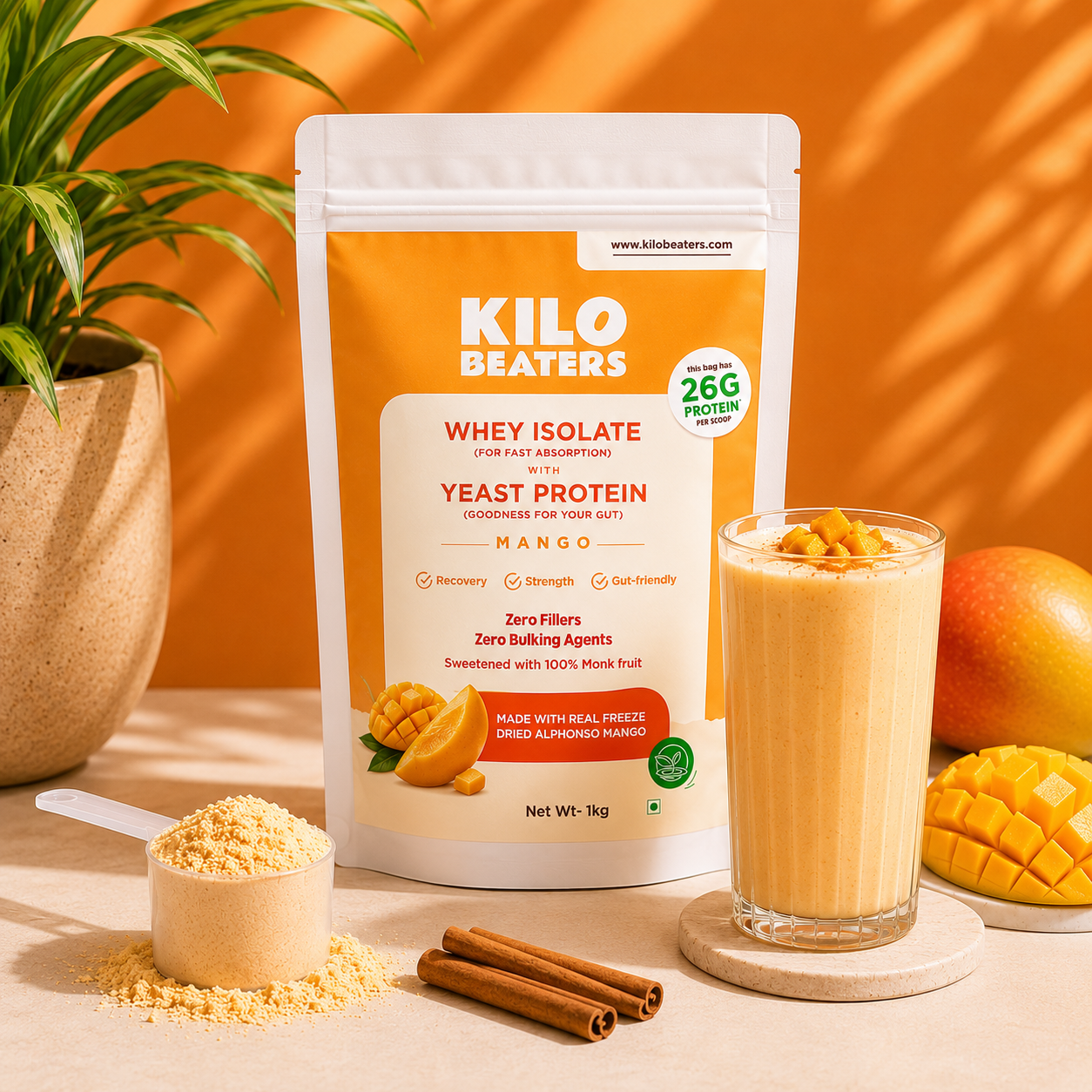 Whey Isolate + Yeast Protein | Mango – Kilobeaters