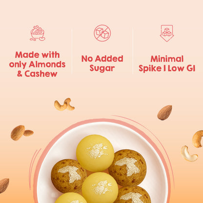 Low Carb Cashew Laddoo | Sugar-Free | Keto & Diabetes Friendly