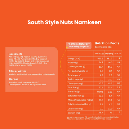 South Style Nuts Namkeen | High-Protein Snack