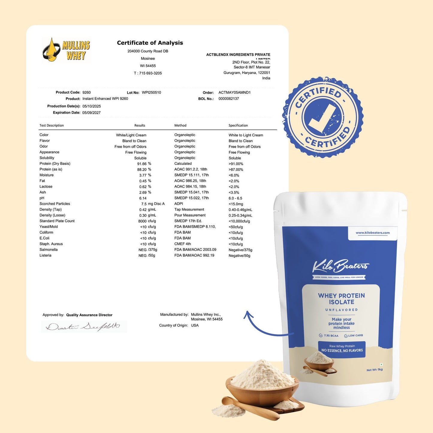 Whey Protein Isolate | 1 kg