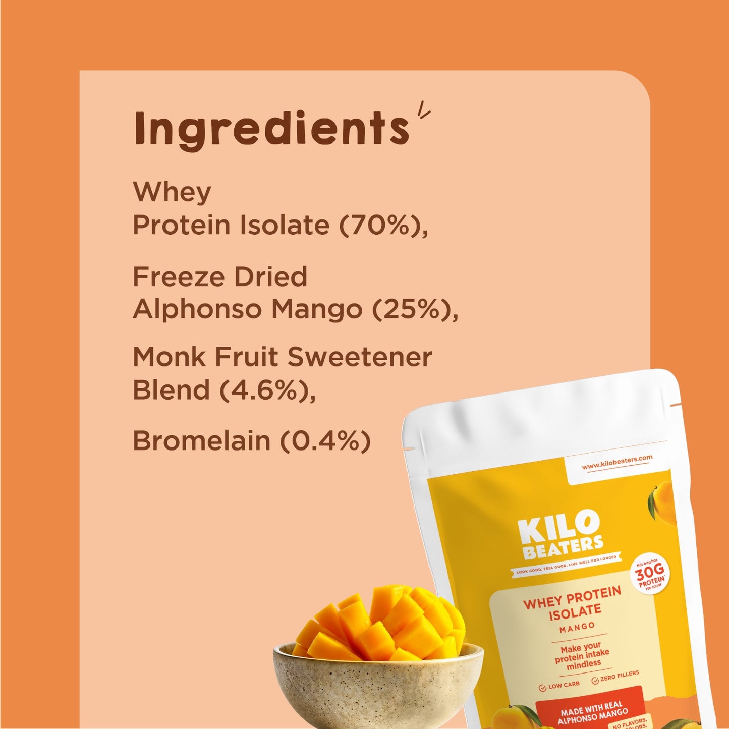 Alphonso Mango Whey Protein Isolate