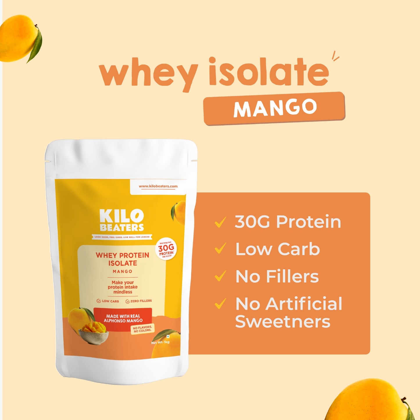 Alphonso Mango Whey Protein Isolate