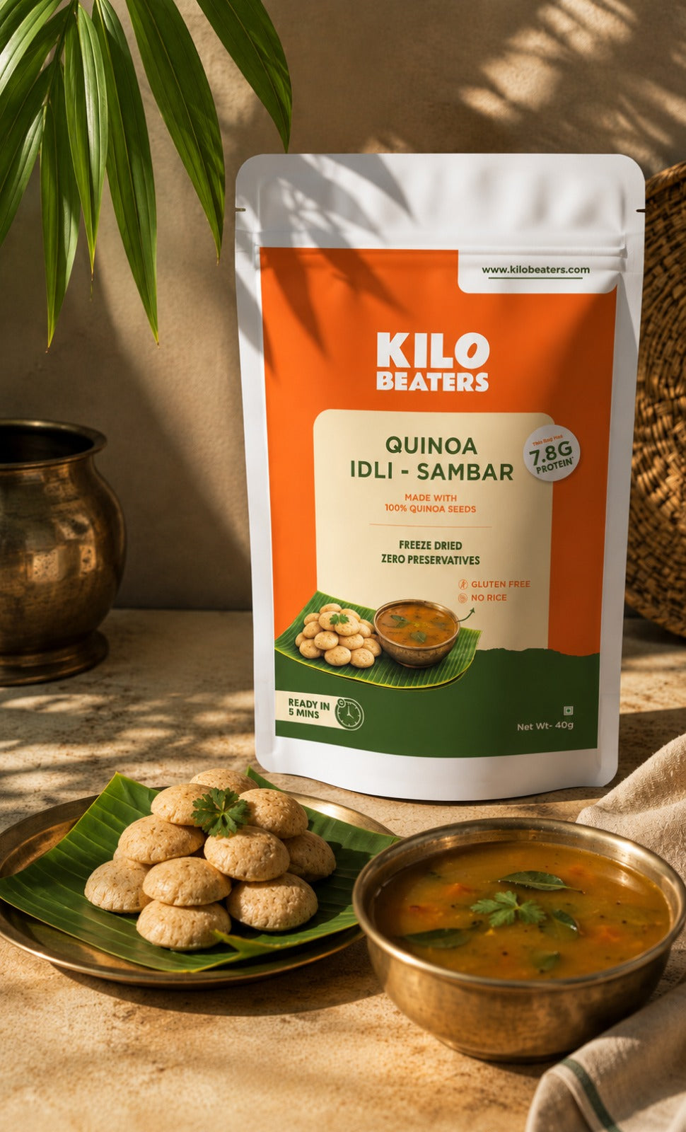 Quinoa Idli Sambar