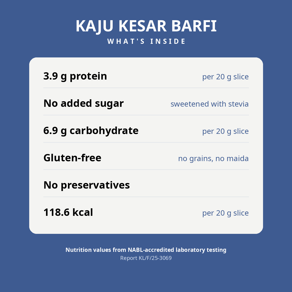 Cashew fudge — Zero Added Sugar | 3.9 g Protein Per Slice