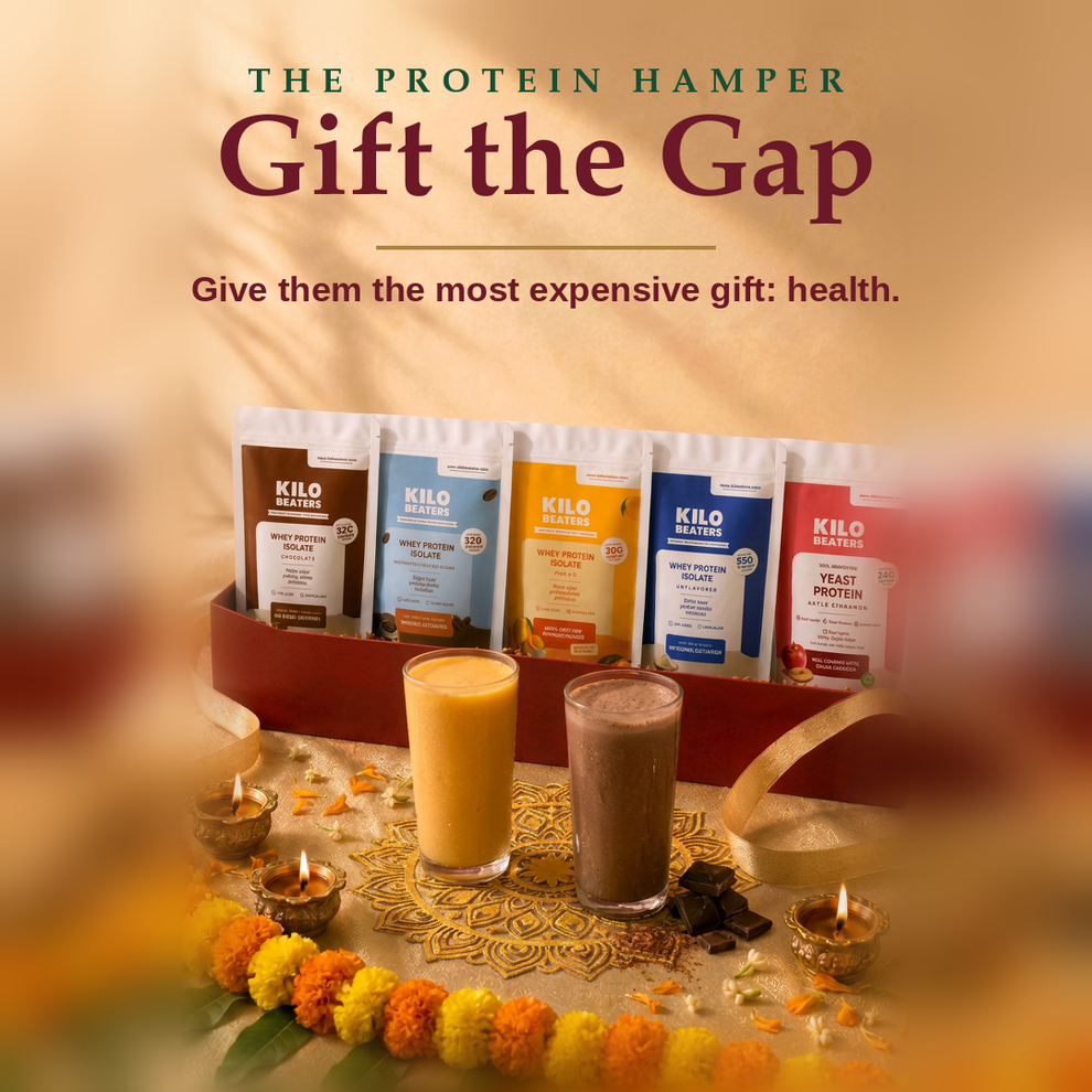 The Protein Gift Hamper — 5 Signature Proteins, One Box. Gift Health, Not Sweets.