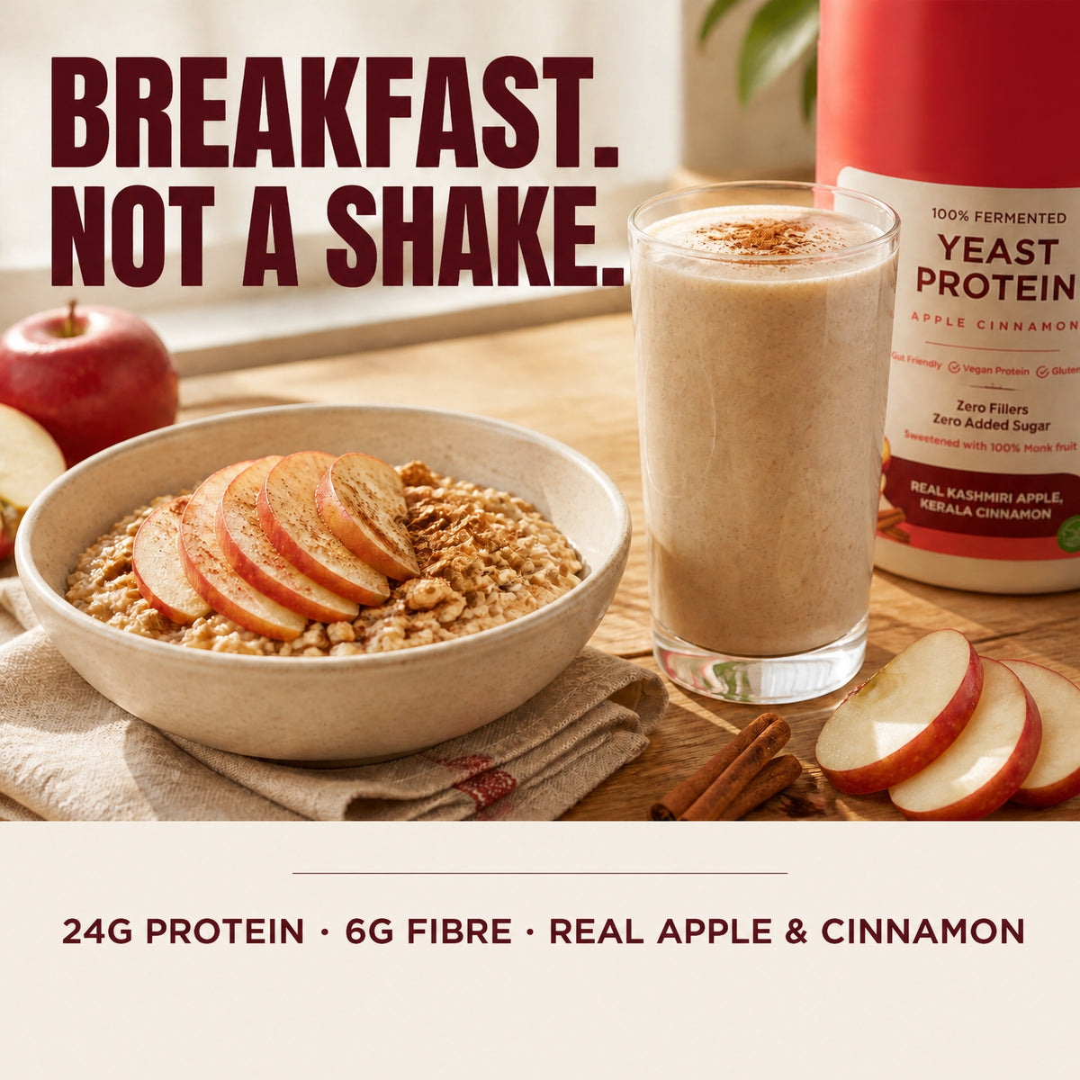 Fermented Yeast Protein | Apple Cinnamon