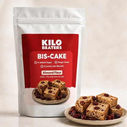 Kilobeaters Bis-Cake — Almond Flour Cake Bites with Cranberry | Zero Added Sugar, 70 g