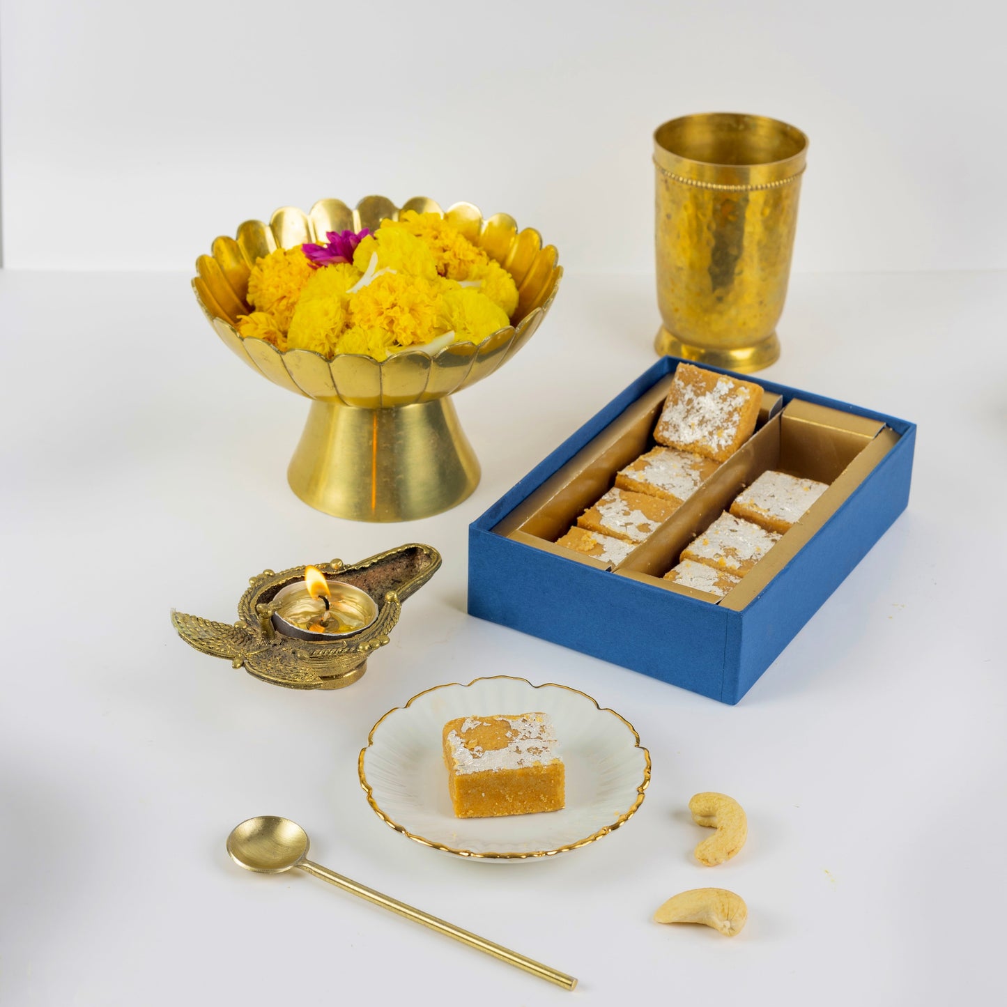 Kaju Kesar Barfi | Zero Added Sugar | Keto Friendly